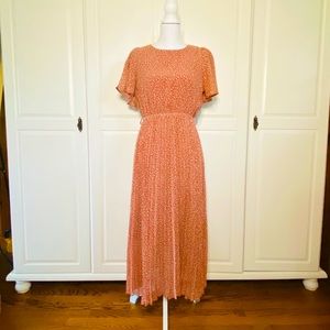 Pleated Midi Dress